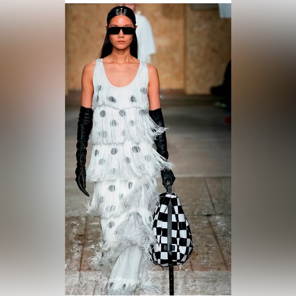 MOSCHINO 
Fringed Maxi Dress